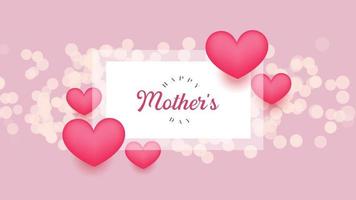 Mother's day social media video with particle decoration