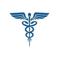 médico caduceo símbolo icono vector