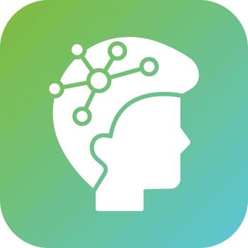 mente cartografía vector icono estilo