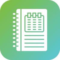 Appointment Book Vector Icon Style