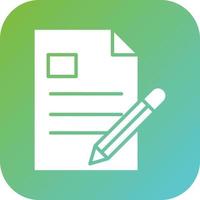 Content Writing Vector Icon Style