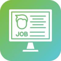 Job Application Vector Icon Style