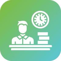 Busy Man Vector Icon Style