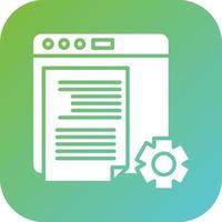 Content Management Syste Vector Icon Style