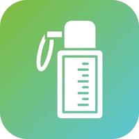 Water Flask Vector Icon Style