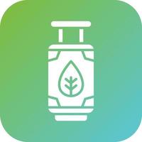 Biogas Cylinder Vector Icon Style