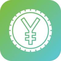 Chinese Yuan Vector Icon Style