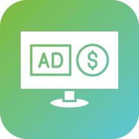 Paid Social Advertising Vector Icon Style