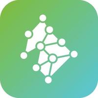 Neural Network Vector Icon Style