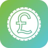 British Pound Vector Icon Style