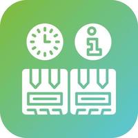 Real Time Inventory Info Vector Icon Style