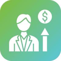 Career Growth Vector Icon Style