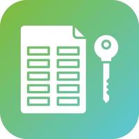 Asymmetric Keys Vector Icon Style
