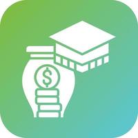 educación ahorros vector icono estilo