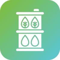 Biofuel Barrell Vector Icon Style