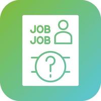 Job Vacancy Vector Icon Style