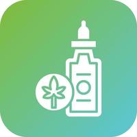 Cbd Oil Vector Icon Style