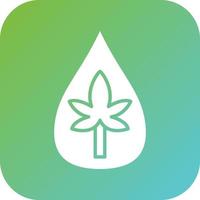 Hemp Oil Vector Icon Style