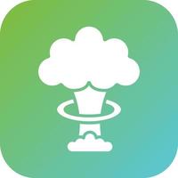 Nuclear Explosion Vector Icon Style