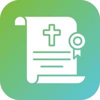 Death Certificate Vector Icon Style