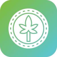 Organic Hemp Vector Icon Style