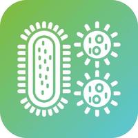 bacterias y virus vector icono estilo