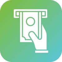 Cash Withdrawal Vector Icon Style