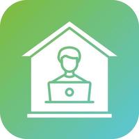 House Sitting Vector Icon Style