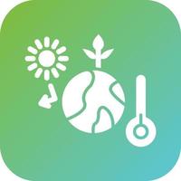 Greenhouse Effect Vector Icon Style