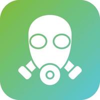 Gas Mask Vector Icon Style