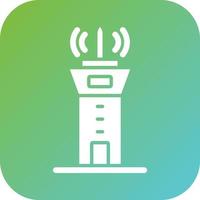 Control Tower Vector Icon Style