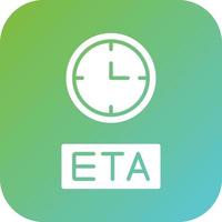 eta vector icono estilo