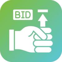 Maximum Bid Vector Icon Style