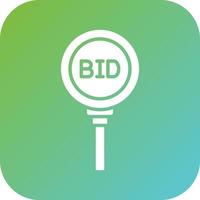 Bidding Paddle Vector Icon Style