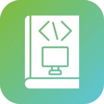 computadora Ciencias curso vector icono estilo