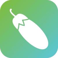 Eggplant Vector Icon Style