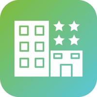 4 Star Hotel Vector Icon Style