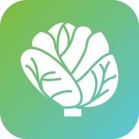 Cabbage Vector Icon Style