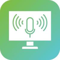 Voice Control Vector Icon Style