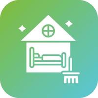 Airbnb limpieza vector icono estilo