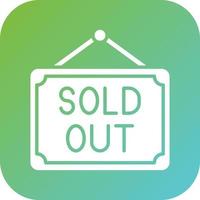 Sold Out Vector Icon Style