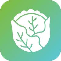 Cabbage Vector Icon Style