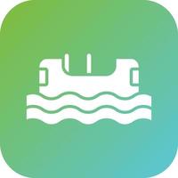 Log Flume Vector Icon Style