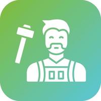 Blacksmith Vector Icon Style