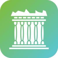 Acropolis Vector Icon Style