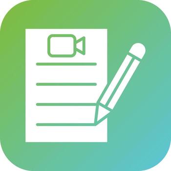 guión vector icono estilo