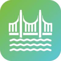 Golden Gate Bridge Vector Icon Style