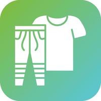 ejercicio ropa vector icono estilo