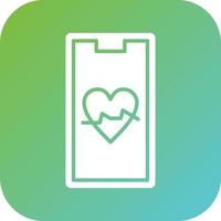 Heart Rate Vector Icon Style