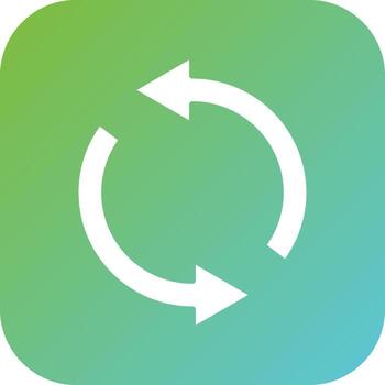 Open Loop Vector Icon Style